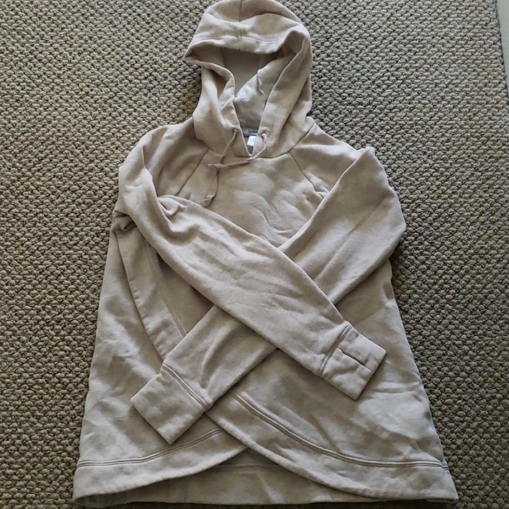 Maternity nursing sweatshirt w/cross front